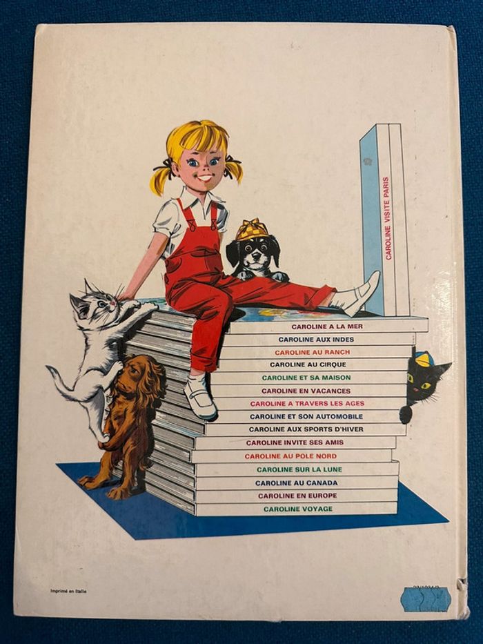 1981 Livre ancien blanc Caroline au Canada Grands albums Hachette bd Pierre Probst - photo numéro 3