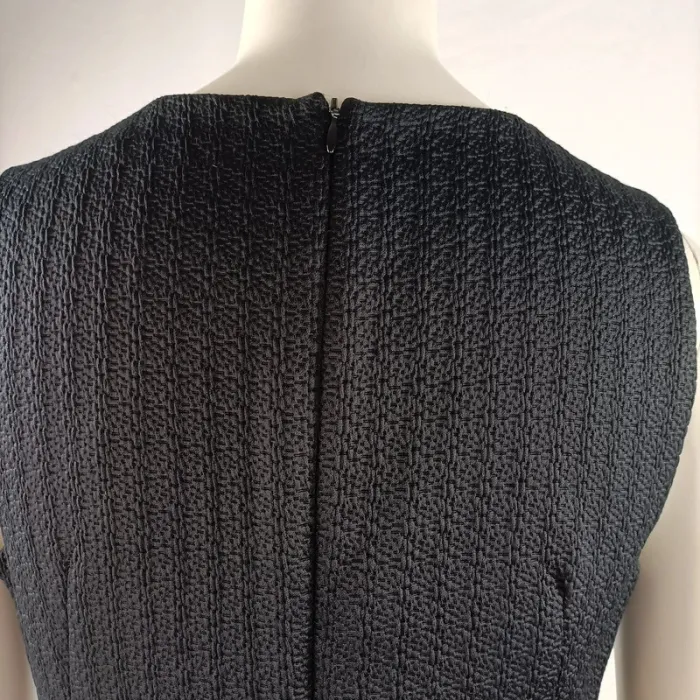Robe noire Comptoir des Cotonniers texturée taille 38 A077 - photo numéro 9