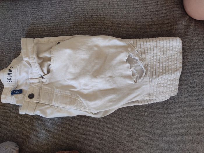 Pantalon blanc homme taille 34 S h&m - photo numéro 2