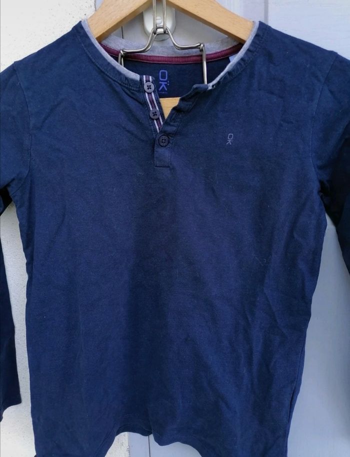 Tee-shirt manches longues 10 ans Okaidi pour garçon - photo numéro 2