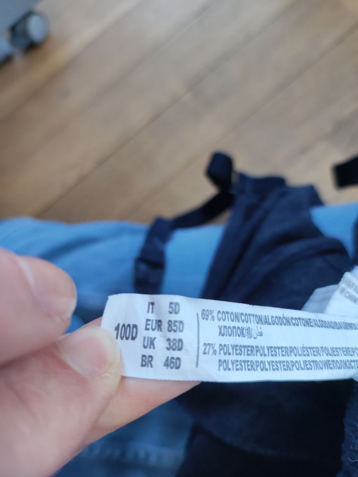 Soutien-gorge d'allaitement 85D marine - photo numéro 4