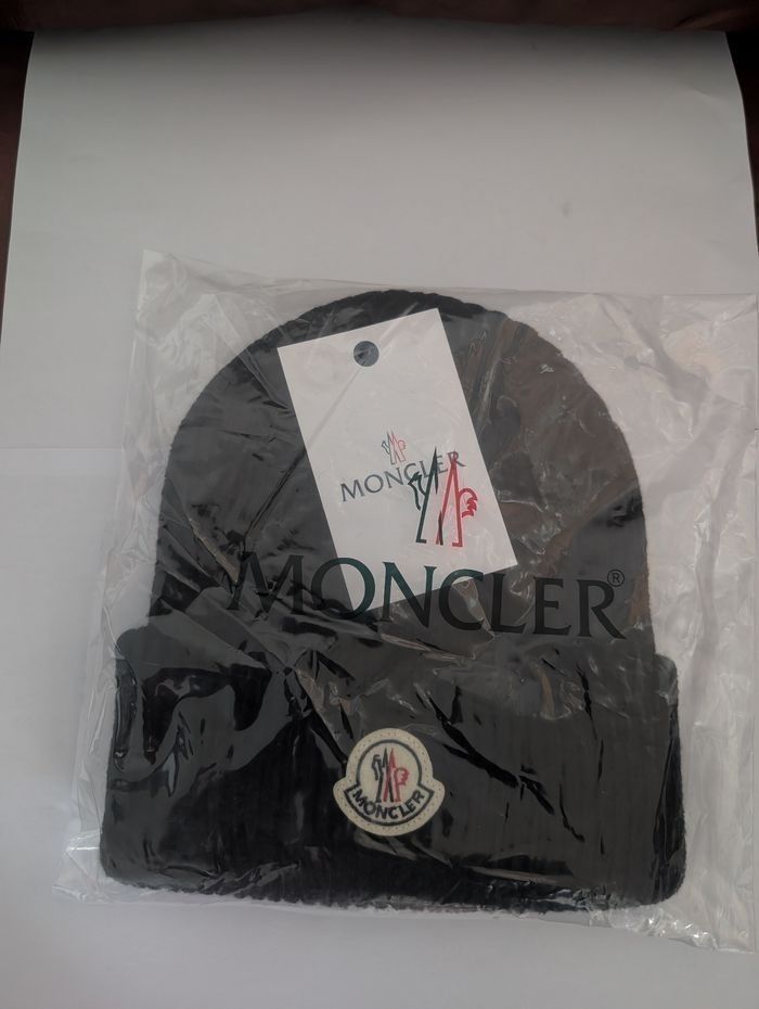 Bonnet noir moncler taille unique neuf - photo numéro 6