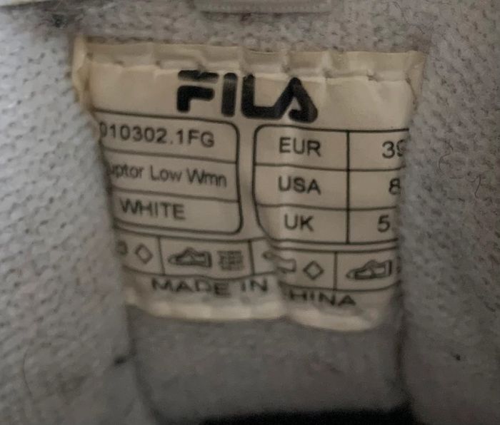 Baskets Fila T39 blanche - photo numéro 6