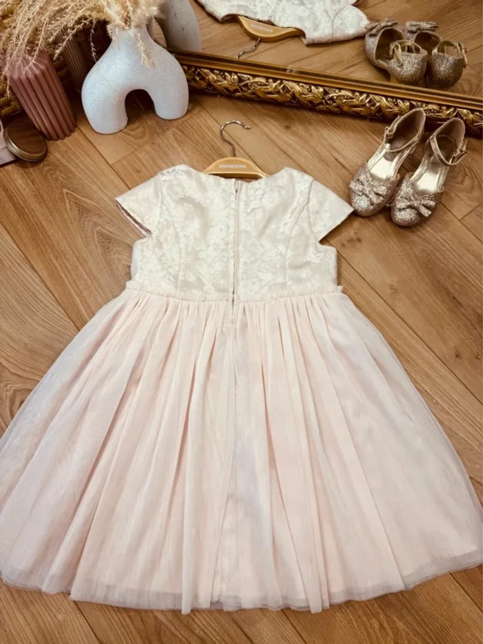 Taille 6 ans robe de cérémonie fille TAO rose * tulle * 🌸 - photo numéro 6
