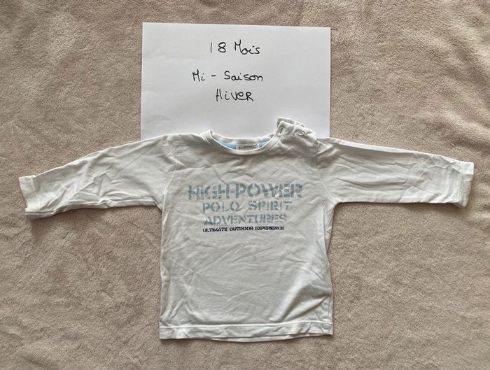 Lot 4 T-shirts manches longues 18 mois - Grain de blé & autre - TBE - photo numéro 2