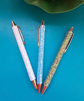 Stylo pailleté 🩵💚