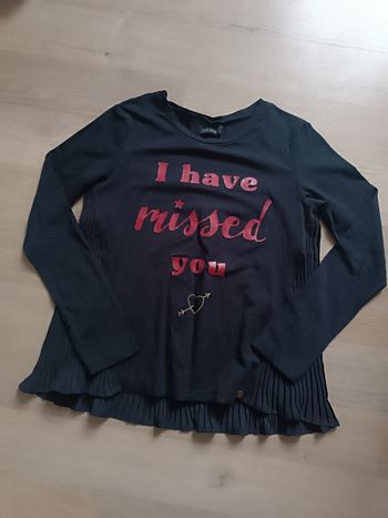 Tee-shirt manches longues voile dans le dos