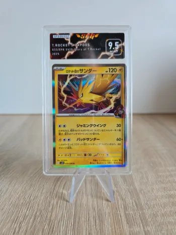 Carte gradée SFG T.Rocket Zapdos 9.5