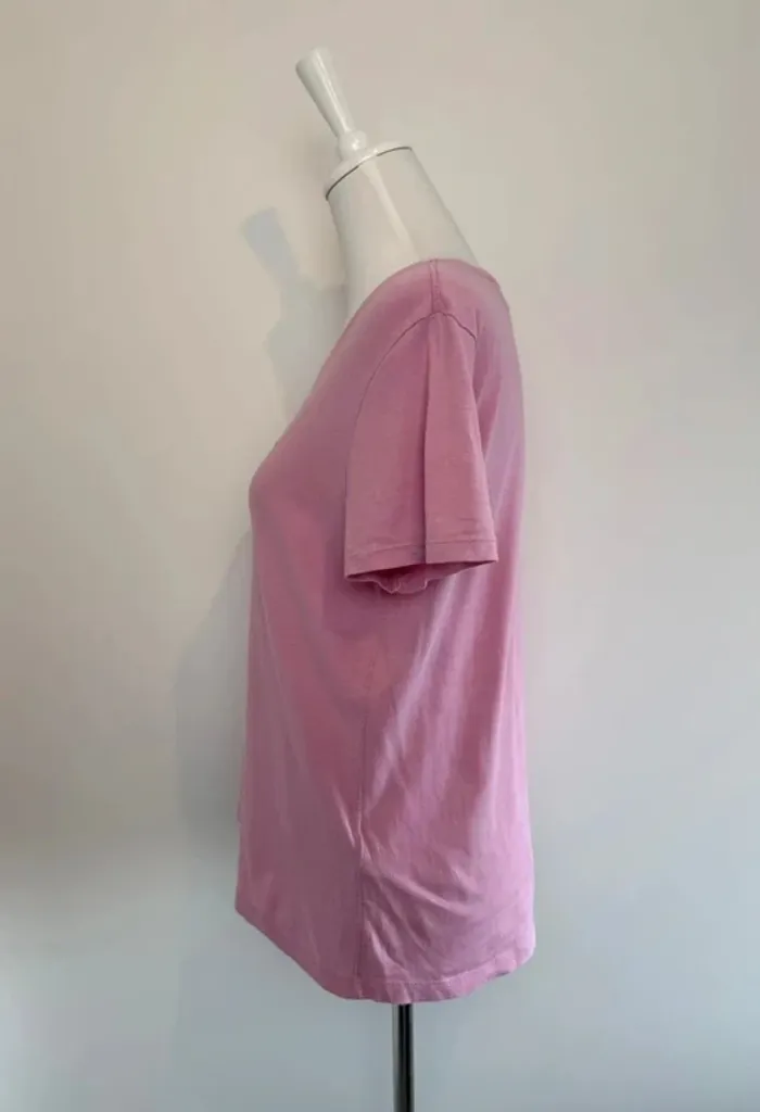 T-shirt Tommy Jeans femme rose taille S parfait état - photo numéro 3
