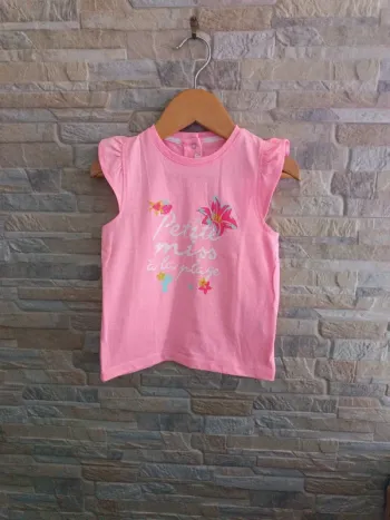 T-shirt rose petite miss Gémo 36M