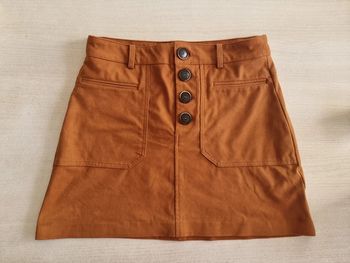 Jupe en suédine camel - Zara TRF - Taille S