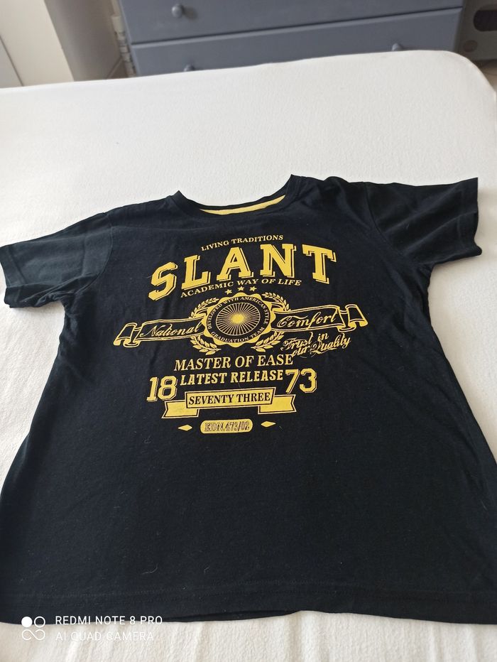 T shirt noir 10 ans influx