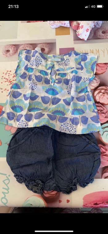 Ensemble short et blouse