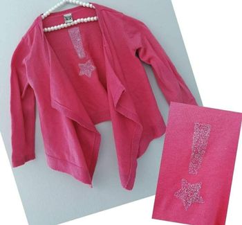 2 ans bébé fille gilet assymétrique