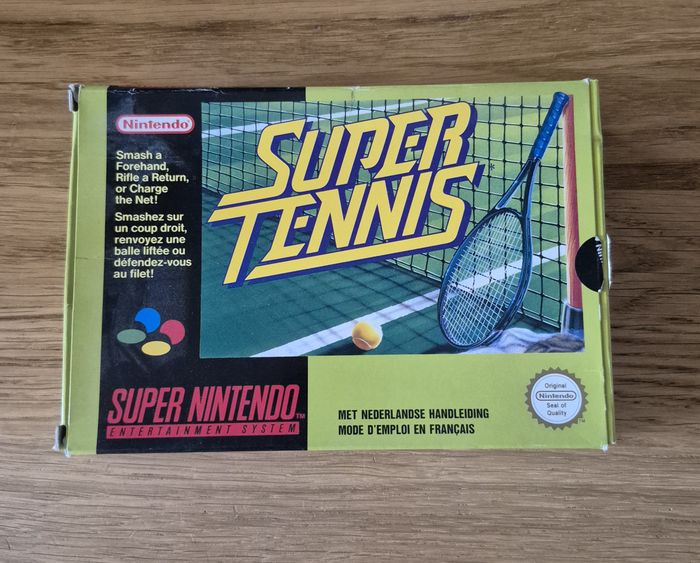 Jeu Super Tennis Super Nintendo SNES Complet ( sans cale ) Pal Fra Fah