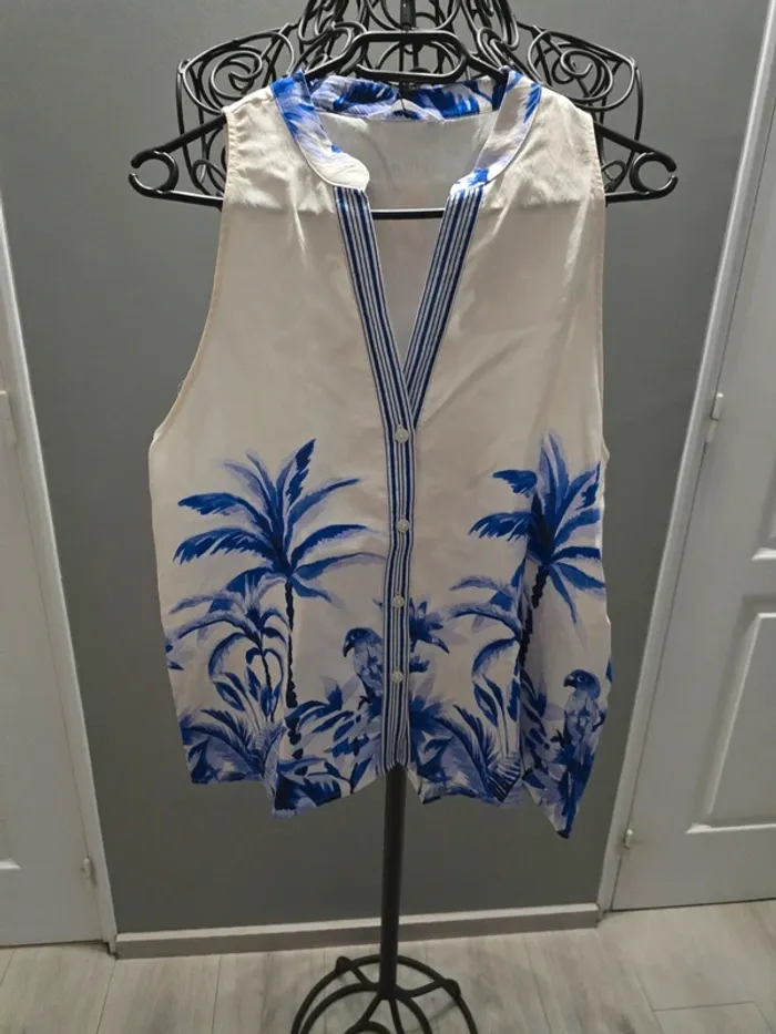 Blouse sans manches Zara
