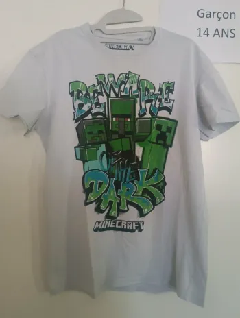 T-shirt mc Minecraft 14/16 ans