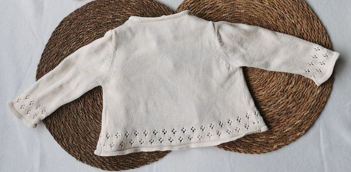 Gilet 👣 fermeture cordon, beige/crème , tout compte fait, 18 mois - photo numéro 2