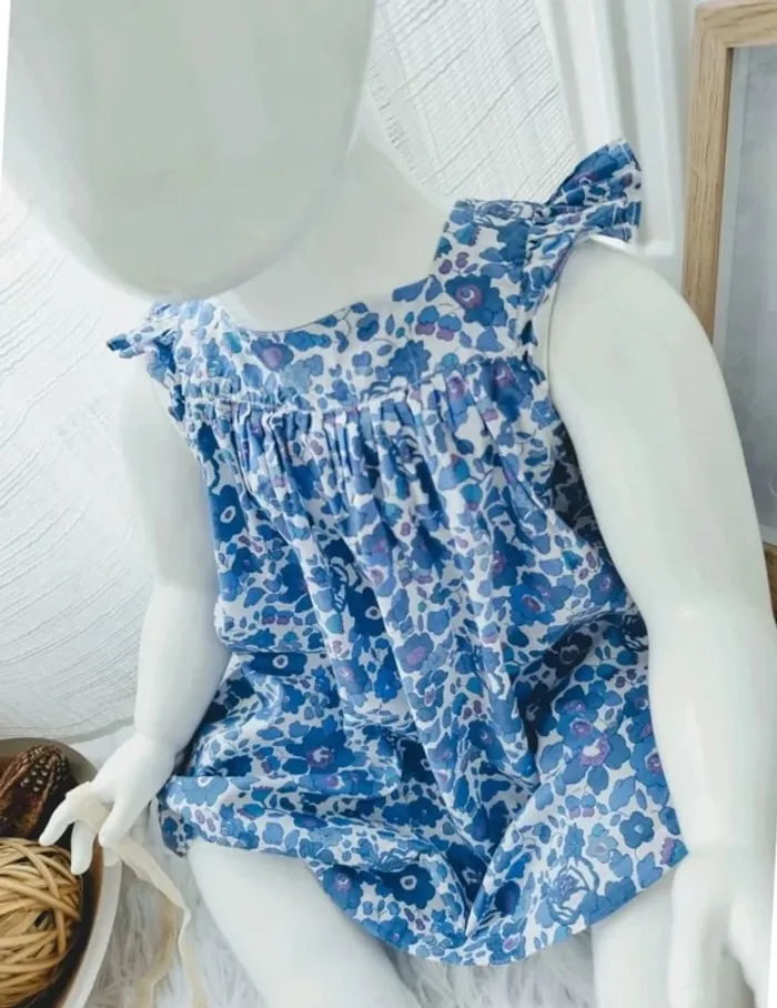 Robe liberty, bandeau cheveux et Chaussettes hautes Jacadi fille 12 mois 🎀 - photo numéro 4