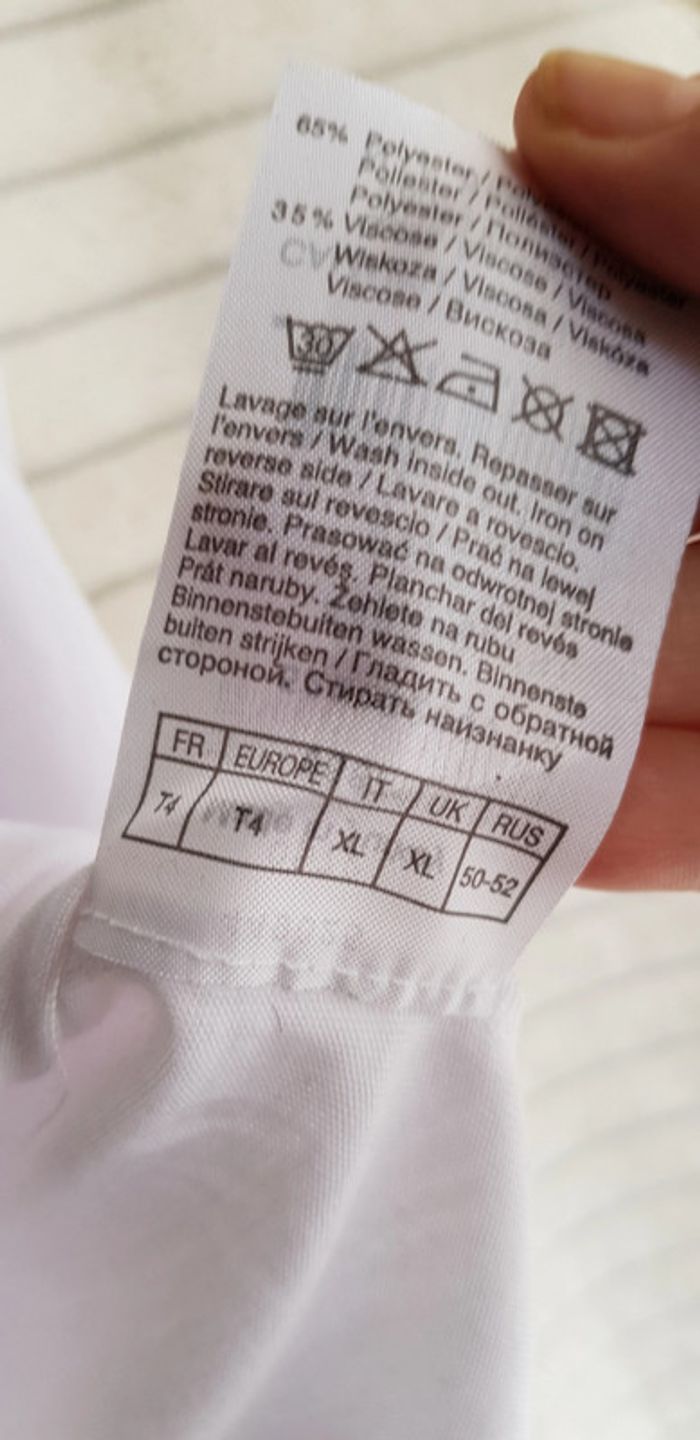 T-shirt blanc cloutée Camaieu - photo numéro 2