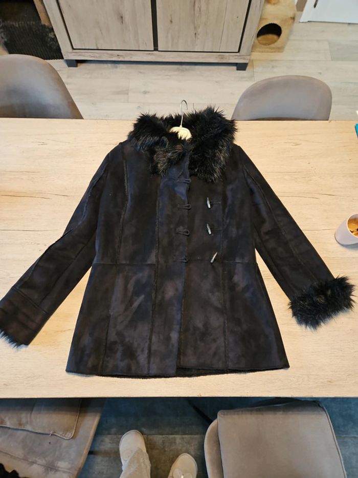 Manteau mi long, femme, 3 Suisse Collection,taille 42, nickel