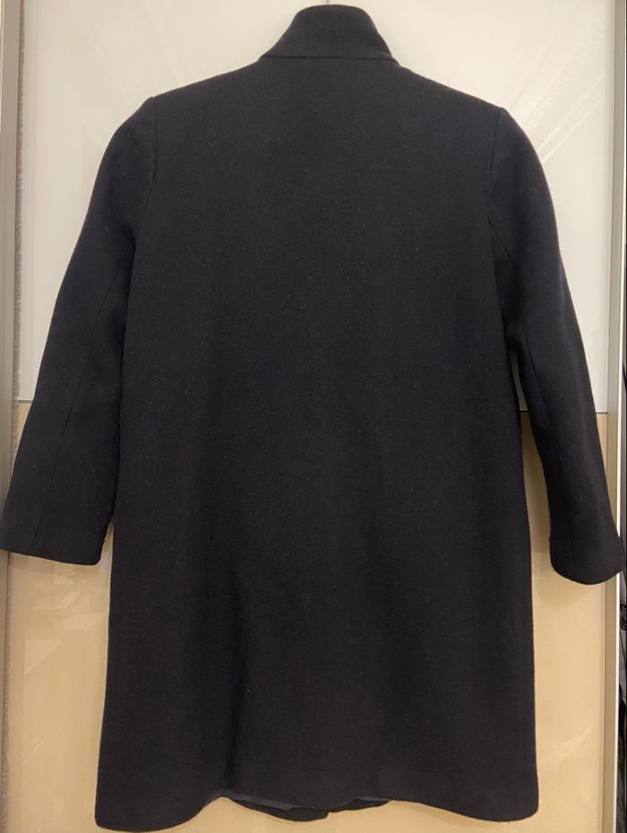 Manteau marine laine 38 - photo numéro 2