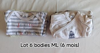 Lot bodies ML (6 mois)