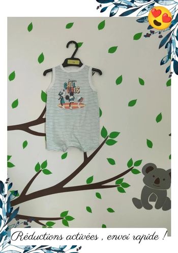 Barboteuse Mickey 3 mois