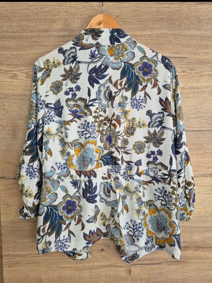 Gilet kimono fleurie - photo numéro 2