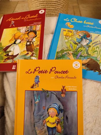 Lot de 3 livres de contes CD