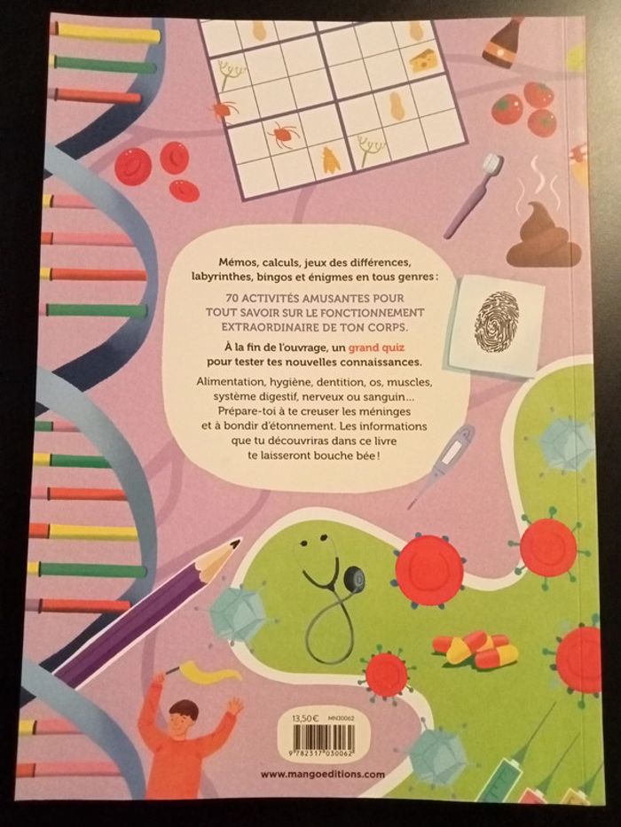 Mon grand livre d'activités Le corps humain - photo numéro 2