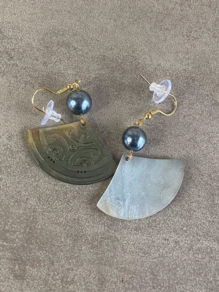 Boucles d oreilles bohème chic rétro - photo numéro 4