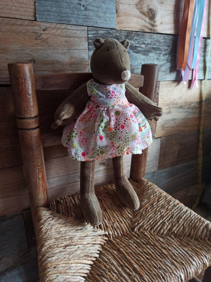 peluche Appoline la taupe moulin roty tbe - photo numéro 3