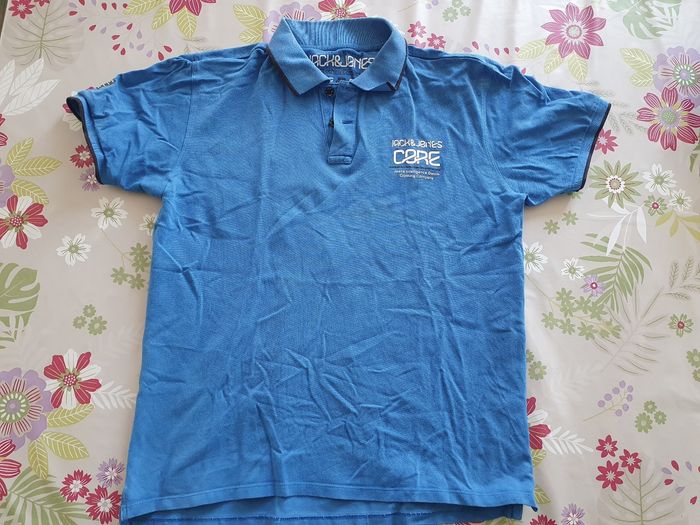 Polo bleu XL