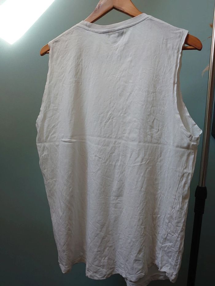 T-shirt blanc sans manches femme taille 46 - photo numéro 4