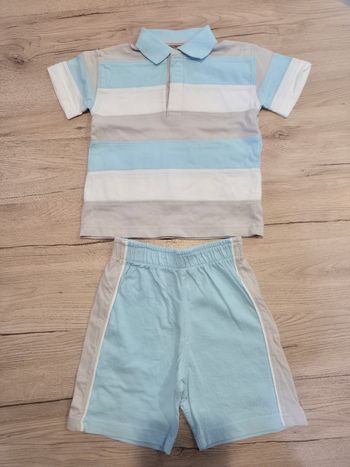 Ensemble short et tee-shirt, Du pareil au même, 18 mois.
