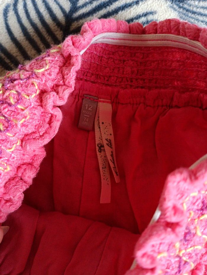 Pantalon rose brodé - photo numéro 3