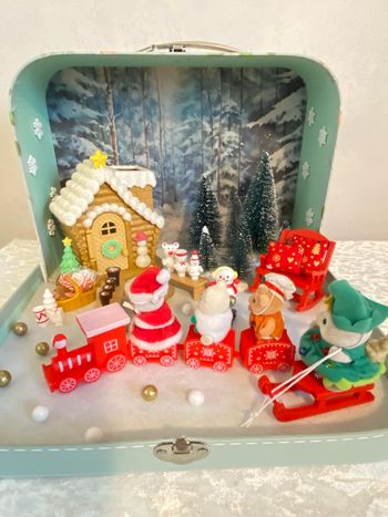Valisette maison de pain d’épices coffret de noël bébés sylvanian
