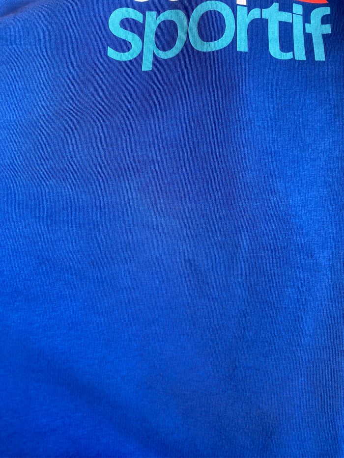 Pull sweat shirt bleu électrique L le coq sportif - photo numéro 6