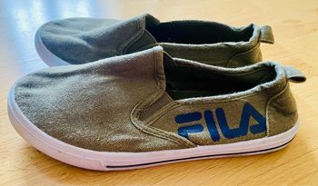 Baskets sans lacets kaki fila