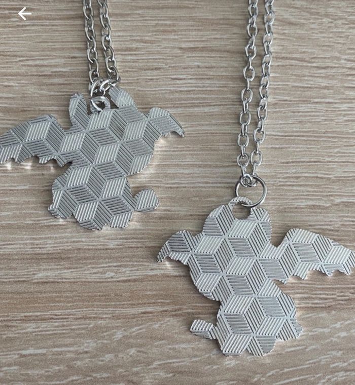 Lot collier furie éclair furie nocturne bijoux fantaisie dragons 🐉 - photo numéro 2