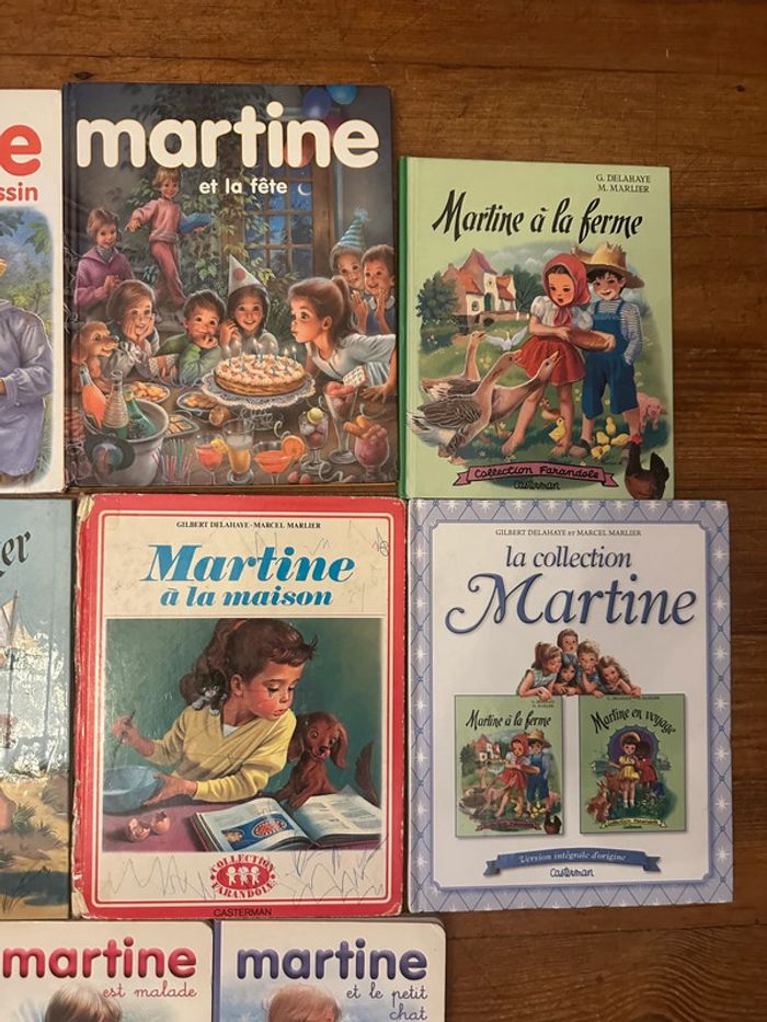 Lot vintage de 8 livres albums Martine anciens Casterman Farandole collection Gilbert Delahaye - photo numéro 3