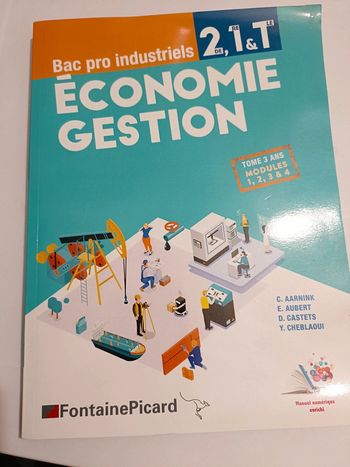 Livre économie gestion bac pro