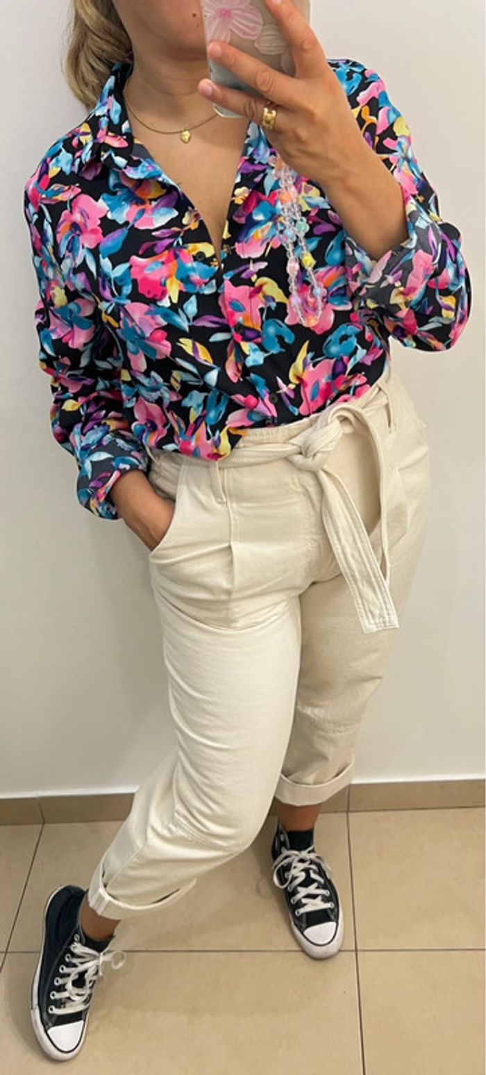 Chemise Imprimée Colorée Taille M - photo numéro 2