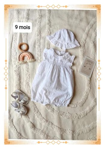 Ensemble barboteuse fille Sergent major 9 mois