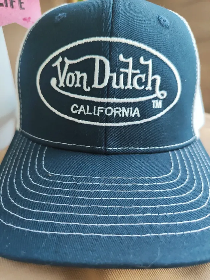 Casquette Trucker Von Dutch bleue marine - photo numéro 3
