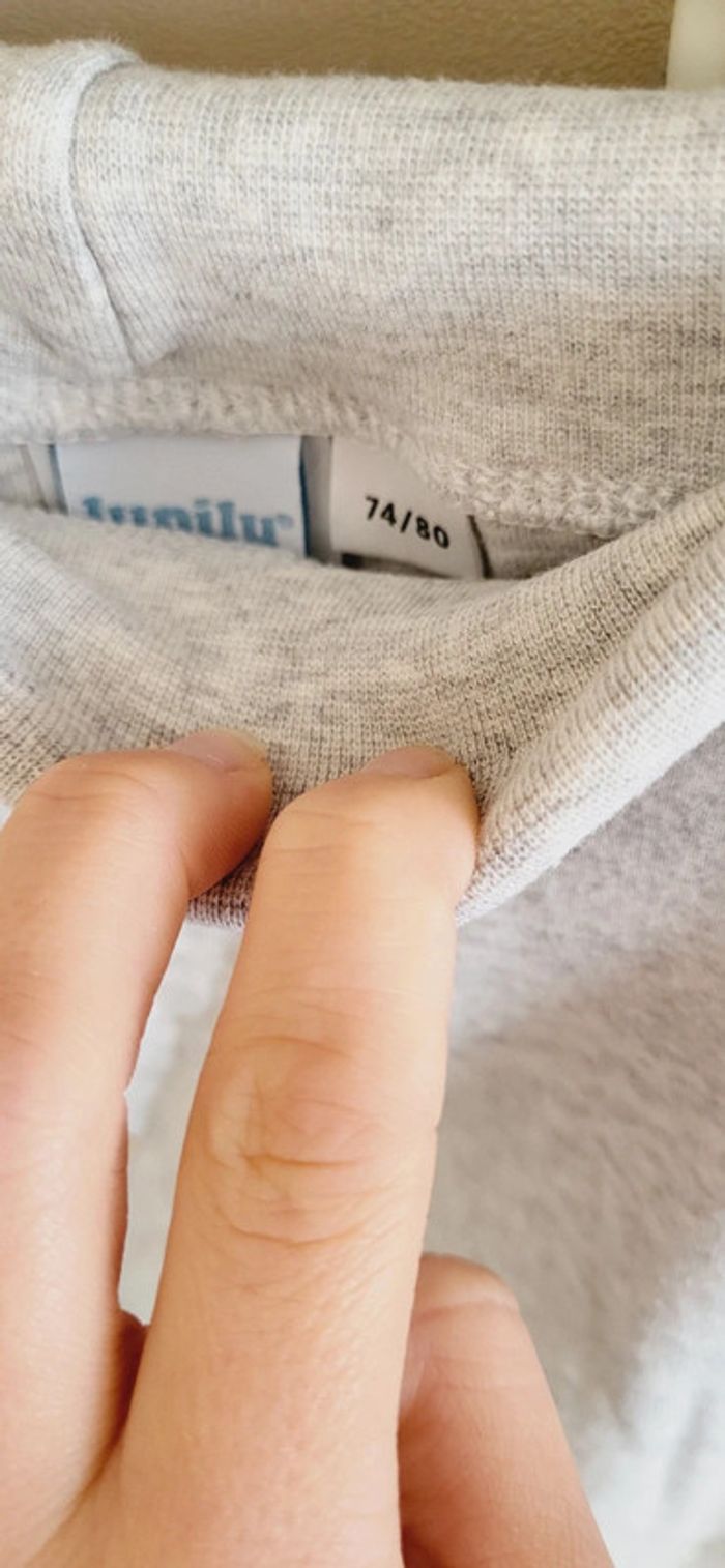 Lot 2 sarouels lupilu 9/12 mois gris bleu marine - photo numéro 4