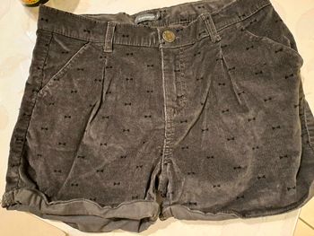 Short en velours neuf 14 ans