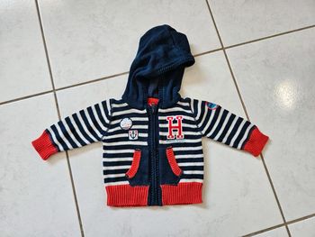 Pull zippé à capuche bébé garçon 3 mois BBG