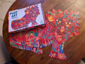 Magnifique puzzle Lion Djeco 150 pièces 
Complet
